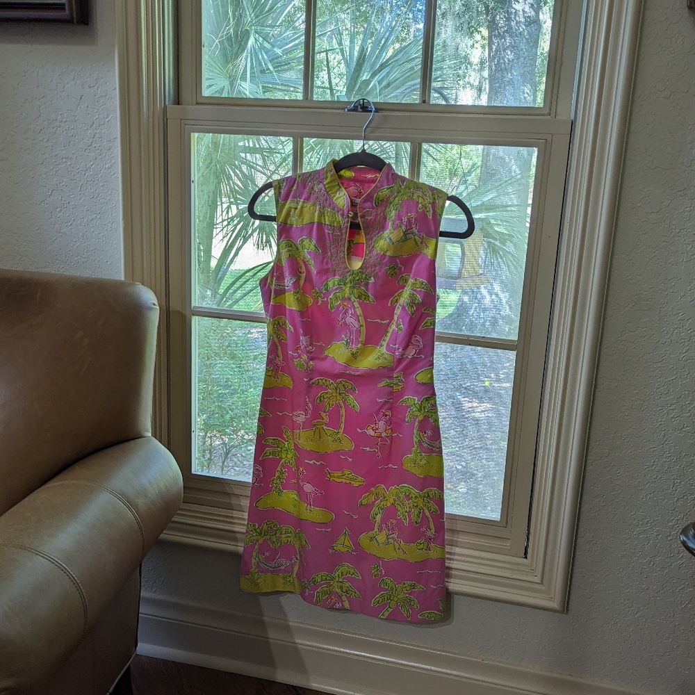 Lily Pulitzer flamingo cotton dress - Picture 6 of 7